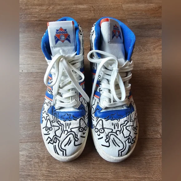 Adidas Rivalry Hi x Keith Haring Men’s US 5 High Tops Sneakers Rare 2019